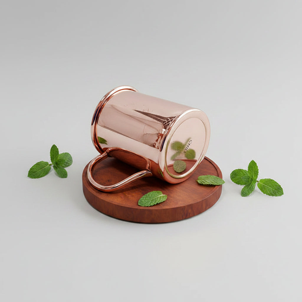 Set  de 2 vasos de cobre