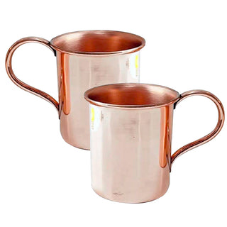 Set  de 2 vasos de cobre