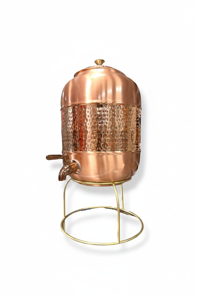 Dispensador de Agua de Cobre con Base